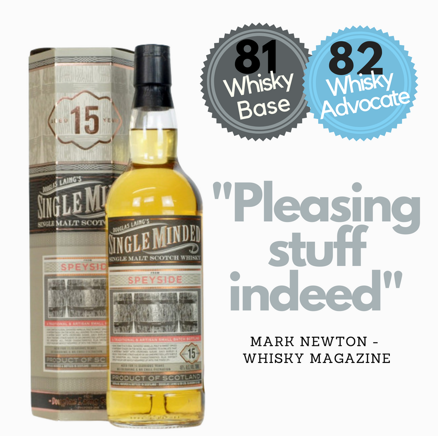 Speyside　Whisky~　Old　Douglas　Malt　Laing's　15　Single　Single　Year　Noble　Minded　–　Whisky